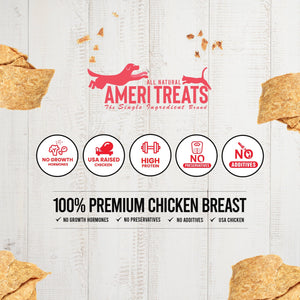 100% Chicken Breast Treat Bar AmeriTreats 